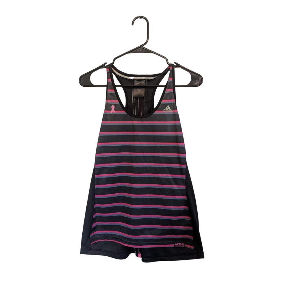 Woman's Large Adidas running AKTIV against cancer black/pink/gray
